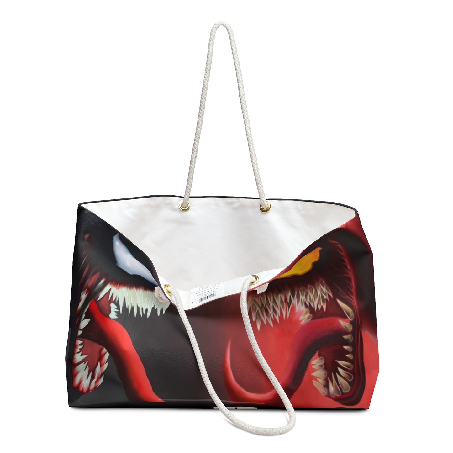 Venom-Themed Weekender Bag | Stylish Travel Tote, Gym Bag, Beach Bag, Gift for Superhero Fans, Perfect for Weekend Getaways