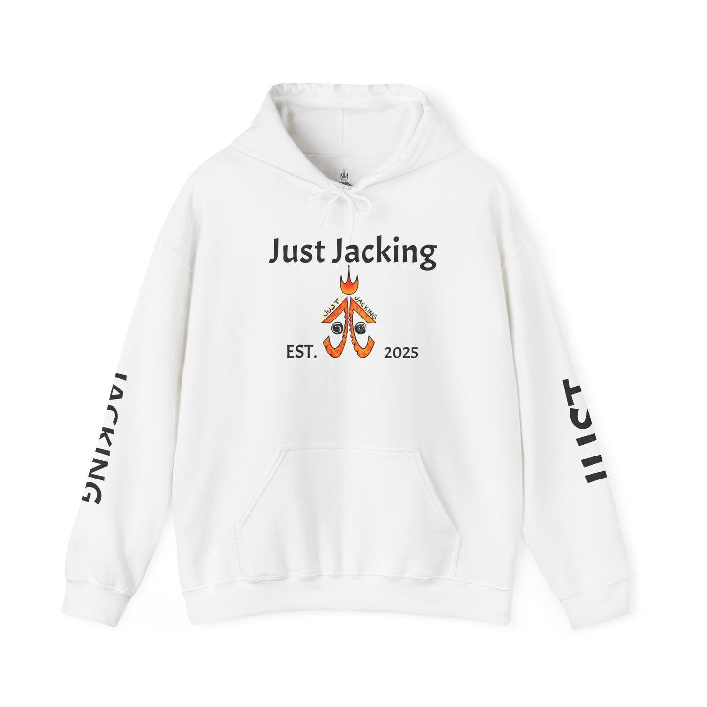 Just Jacking Unisex Heavy Blend™ Hoodie, Stylish Streetwear, Cozy Casual Wear, Perfect for Gym, Gifts for Him, Trendy Wardrobe Essential