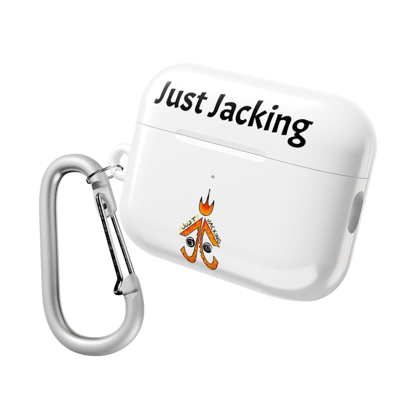 Just Jacking AirPod Case, Custom AirPods Cover, Trendy Earbud Holder, Unique Gift for Music Lovers, Personalized Tech Accessory