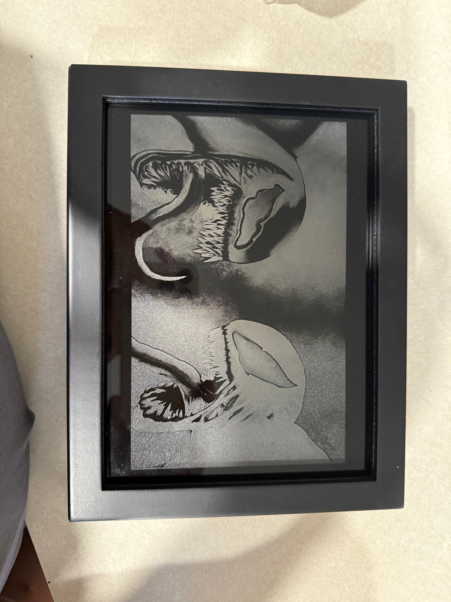 Engraved glass