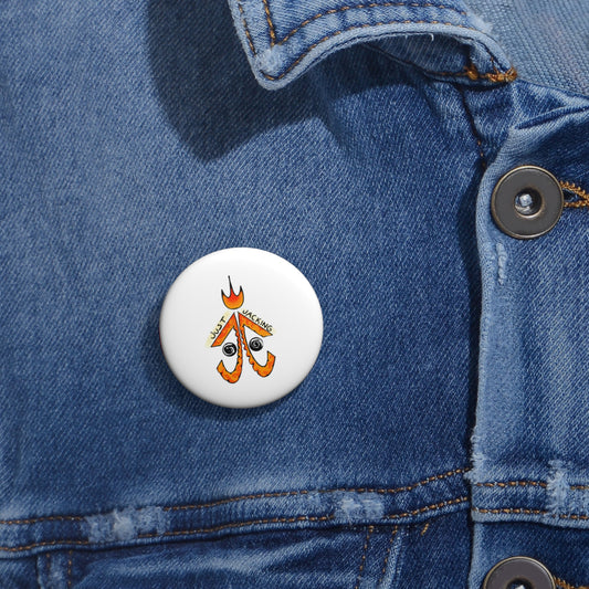 Custom Pin Buttons - Just Jacking Art, Fun Accessories, Statement Badges, Unique Gifts, Festival Wear, Personalization Option