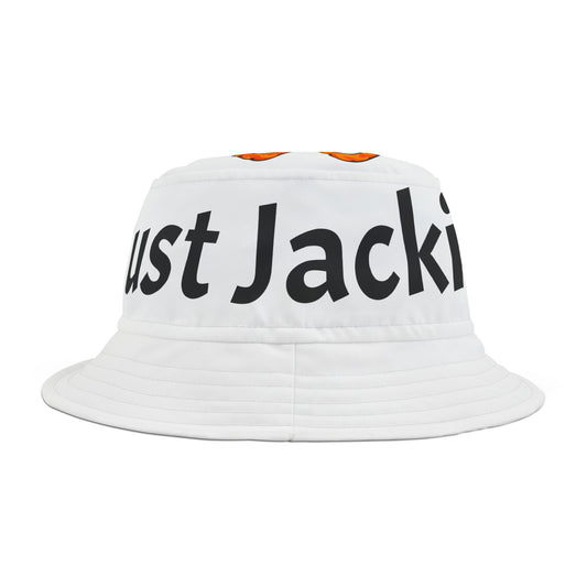 Trendy Bucket Hat - Just Jackin' AOP, Summer Hat, Beach Accessory, Casual Headwear, Gift for Him/Her