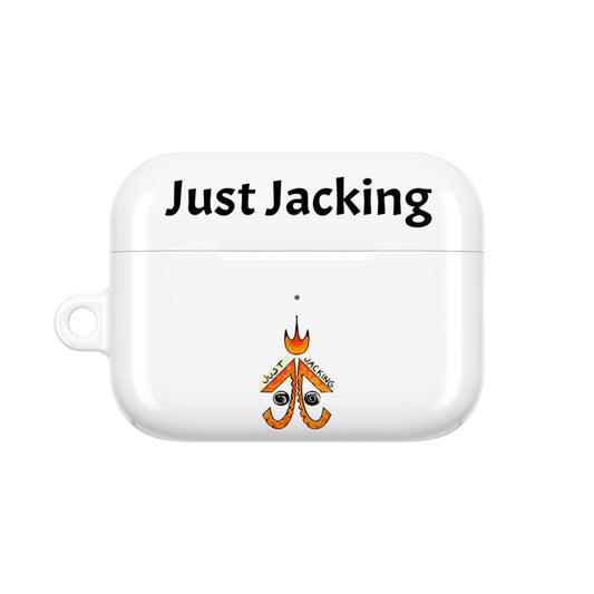 Just Jacking AirPod Case, Custom AirPods Cover, Trendy Earbud Holder, Unique Gift for Music Lovers, Personalized Tech Accessory