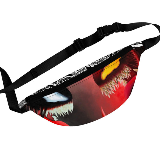 Vibrant Graphic Fanny Pack for Adventure Lovers, Statement Bag for Festivals, Travel, and Casual Outings, Bold Artsy Design